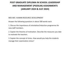 IGNOU MES-005 Solved Assignment Jan & July 2024 English Medium