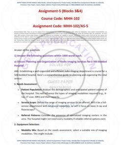 IGNOU MHH-102 AS-5 Solved Assignment 2024 English Medium