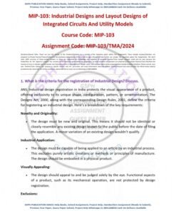 IGNOU MIP-103 Solved Assignment Jan & July 2024 English Medium