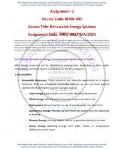 IGNOU MRW-003 Solved Assignment January 2024 English Medium