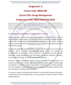 IGNOU MRW-004 Solved Assignment January 2024 English Medium