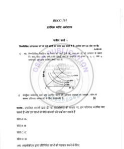 IGNOU BECC-101 Solved Assignment 2024-25 Hindi Medium