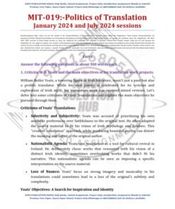 IGNOU MTT-019 Solved Assignment Jan & July 2024 English Medium