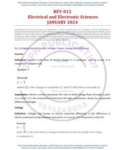 IGNOU BEY-012 Solved Assignment Jan 2024 English Medium