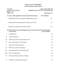 IGNOU BLIE-229 Solved Assignment 2024-25 English Medium