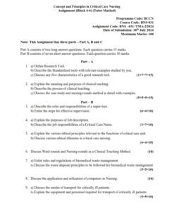 IGNOU BNS-31 TMA-02 Solved Assignment 2024 English Medium