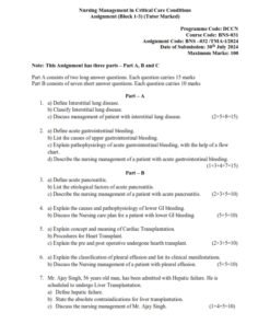 IGNOU BNS-32 TMA-01 Solved Assignment 2024 English Medium