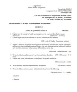 IGNOU DECE-02 Solved Assignment Jan & July 2024 English Medium