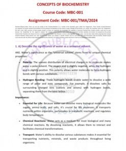 IGNOU MBC-001 Solved Assignment Jan 2024 English Medium