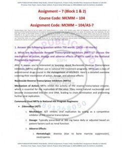 IGNOU MCMM-104 AS-7 Solved Assignment English Medium 2024