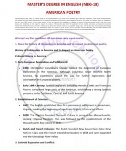 IGNOU MEG-018 Solved Assignment 2024-25 English Medium