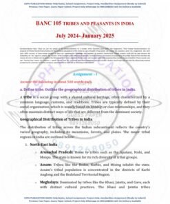 IGNOU BANC-105 Solved Assignment 2024-25 English Medium