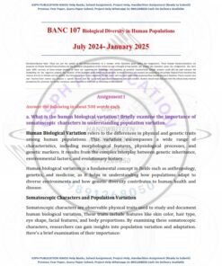 IGNOU BANC-107 Solved Assignment 2024-25 English Medium