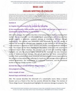 IGNOU BECG-103 Solved Assignment 2024-25 English Medium