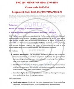 IGNOU BHIC-134 Solved Assignment 2024-25 English Medium