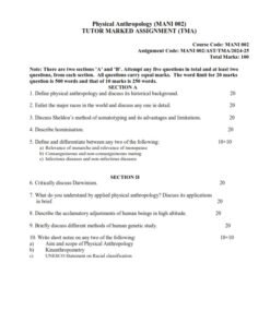 IGNOU MANI-002 Solved Assignment 2024-25 English Medium