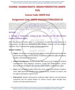 IGNOU MGPE-016 Solved Assignment 2024-25 English Medium