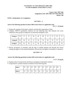 IGNOU MPC-006 Solved Assignment 2024-25 English Medium