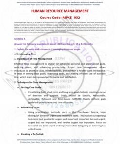 IGNOU MPCE-032 Solved Assignment 2024-25 English Medium