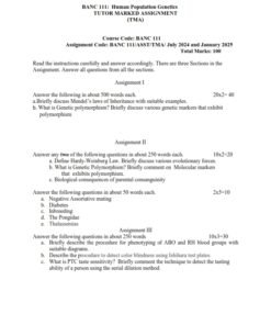 IGNOU BANC 111 Solved Assignment 2024-25 English Medium 