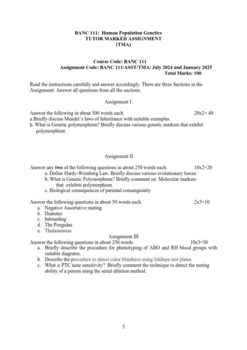 IGNOU BANC 111 Solved Assignment 2024-25 English Medium 