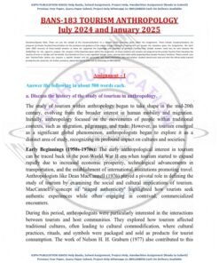 IGNOU BANS-183 Solved Assignment 2024-25 English Medium