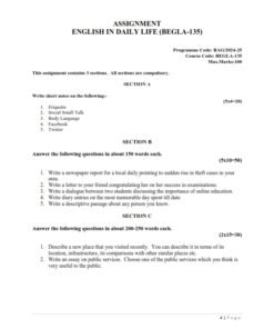 IGNOU BEGLA-135 Solved Assignment 2024-25 English Medium