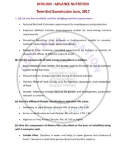 IGNOU MFN-004 Previous Year Solved Question Paper ( June, 2017) English Medium