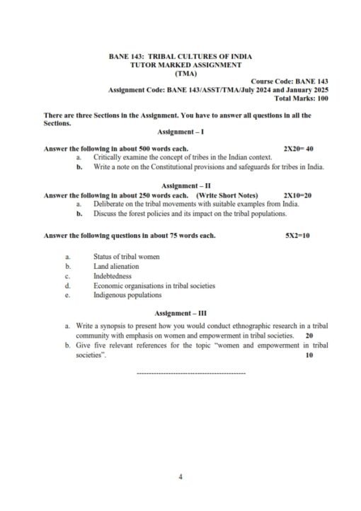 IGNOU BANE 143 Solved Assignment 2024-25 English Medium