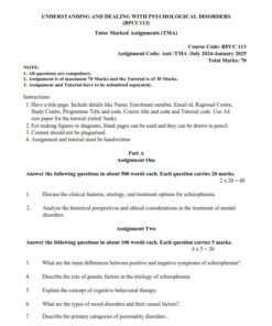 IGNOU BPCC-113 Solved Assignment 2024-25 English Medium