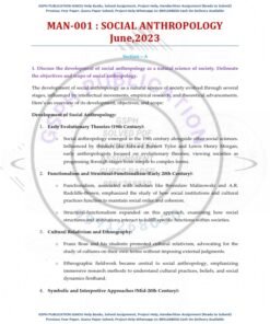 IGNOU MAN-01 Previous Year Solved Question Paper (June-2023) English Medium