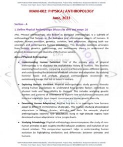 IGNOU MANI-002 Previous Year Solved Question Paper (June-2023) English Medium