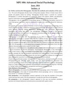 IGNOU MPC-004 Previous Year Solved Question Paper (June-2021) English Medium