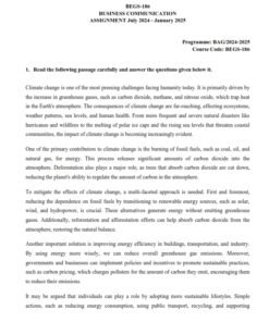 IGNOU BEGS-186 Solved Assignment 2024-25 English Medium