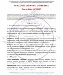 IGNOU BPCS-185 Solved Assignment 2024-25 English Medium